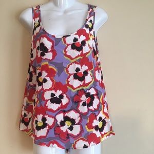Yumi Kim Allison Tank Funky Pansy Small Silk New